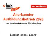 Ausschnitt der HWK Urkunde für die Stadler Isobau zur Zertifizierung als anerkannter Ausbildungsbetrieb