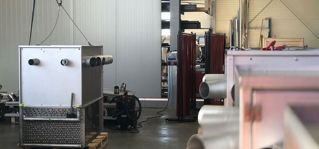 An ESJET-device being assembled in a workshop