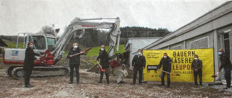 Ground-breaking ceremony in Leupolz with Rüdiger Stadler